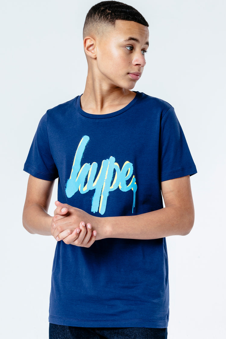 Hype Spray Script Kids T-Shirt