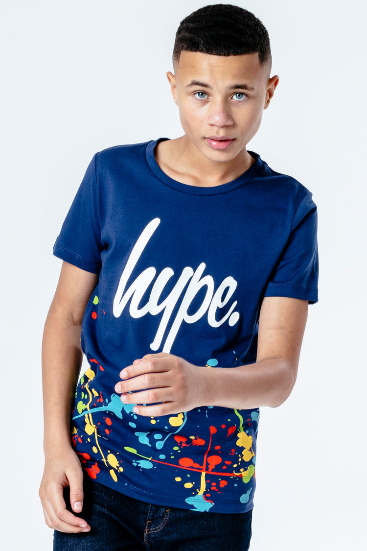 Hype Navy Splat Kids T-Shirt