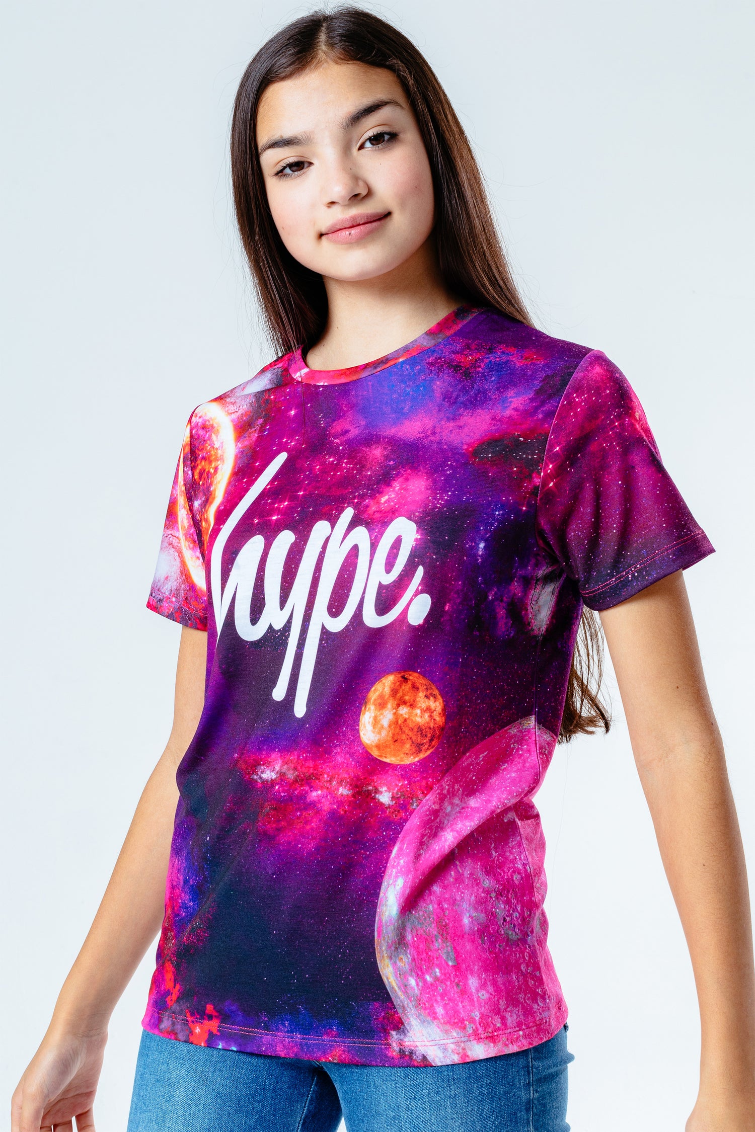 HYPE PINK SPACEY GIRLS T-SHIRT