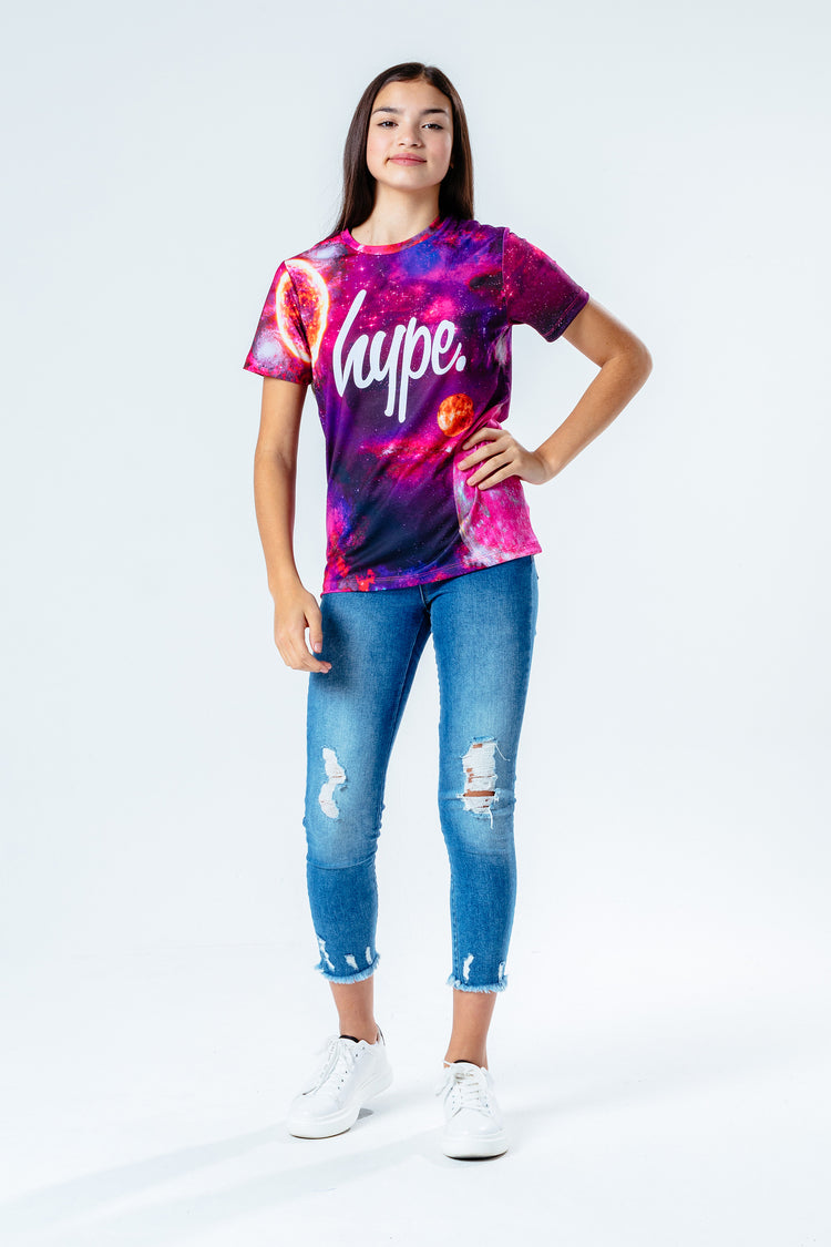 Hype Pink Spacey Kids T-Shirt