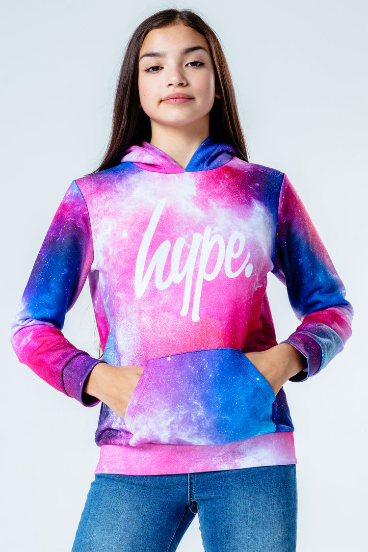 Hype Pink System Kids Pullover Hoodie