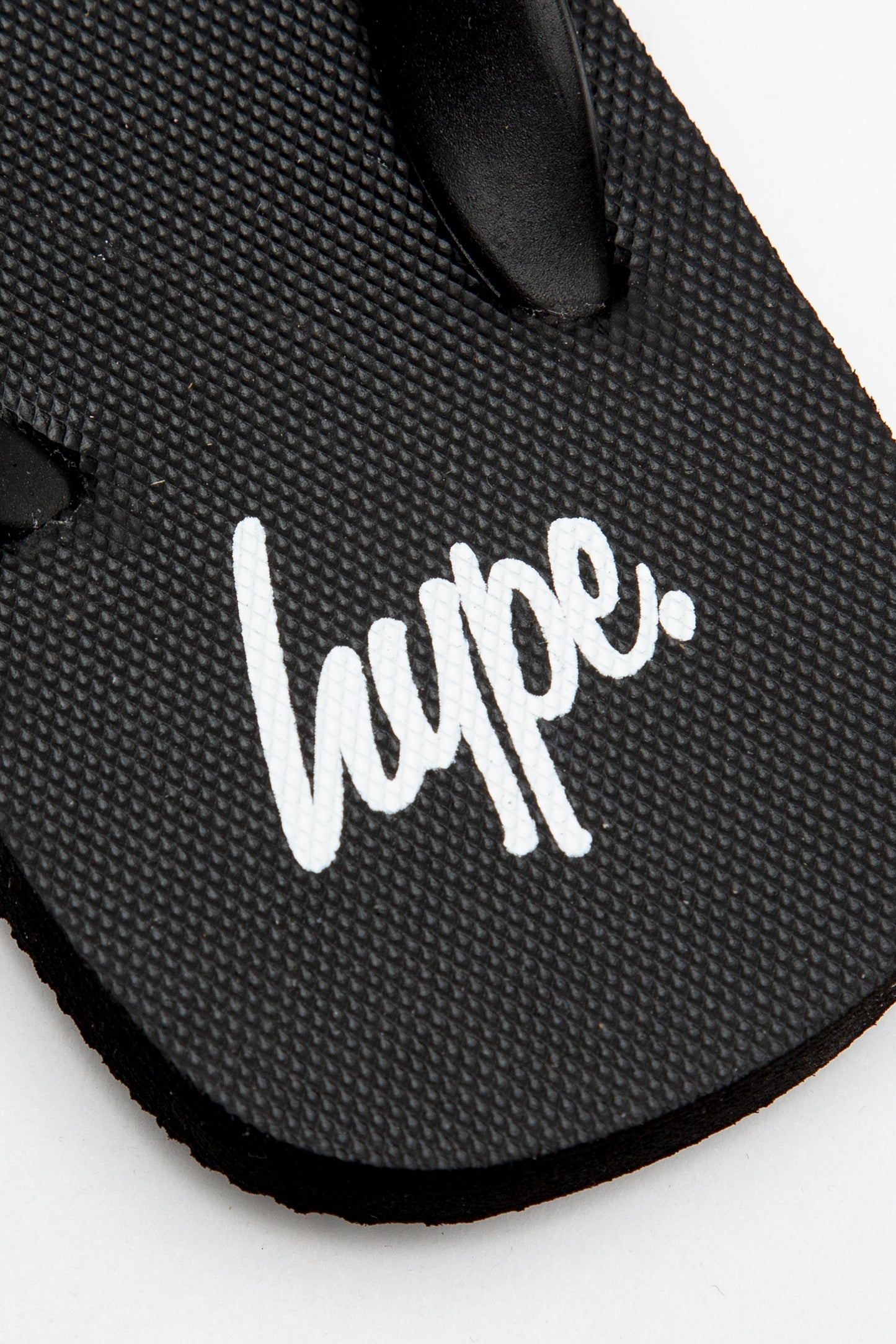 Hype Kids Unisex Black Script Flip Flops