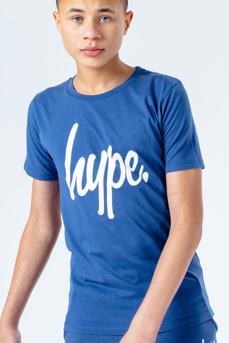 Hype Petrol Script Kids T-Shirt
