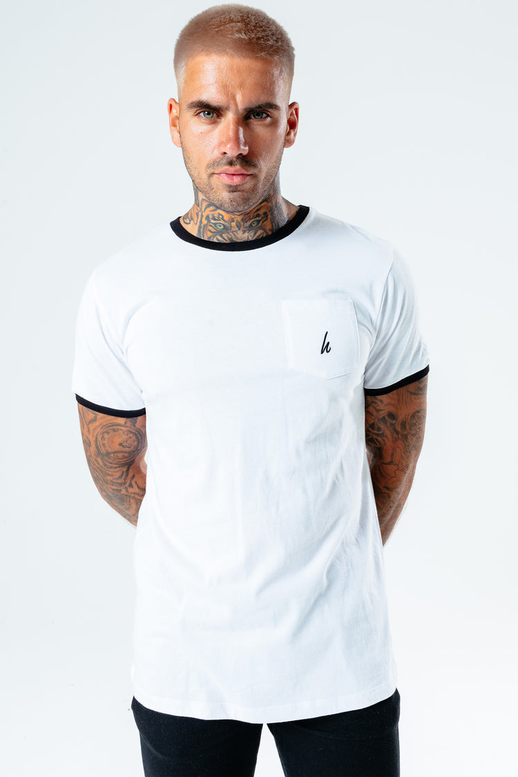 Hype White Ringer Men'S T-Shirt