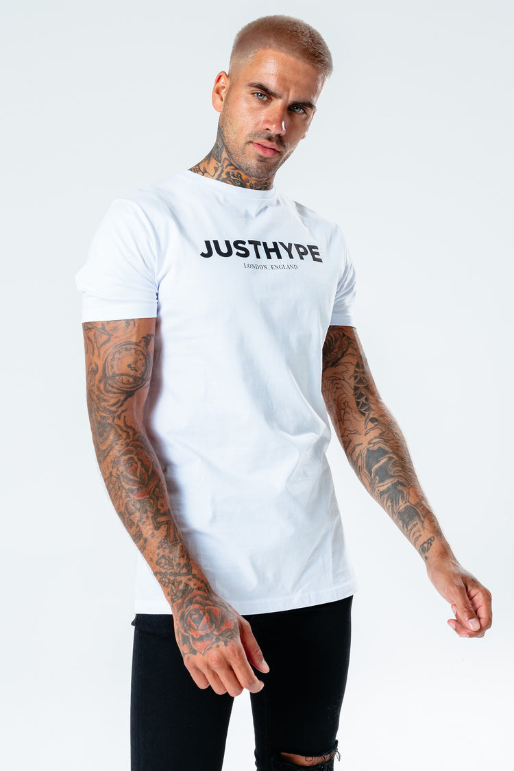 Hype White Justhype Men'S T-Shirt
