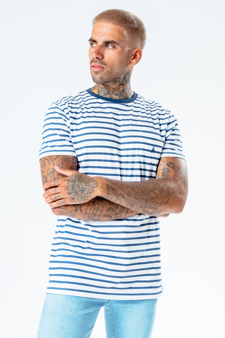 Hype Blue Stripe Men'S T-Shirt