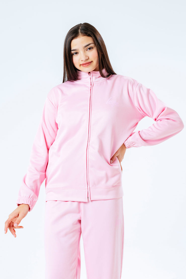 Hype Pink Essential Kids Trackuit