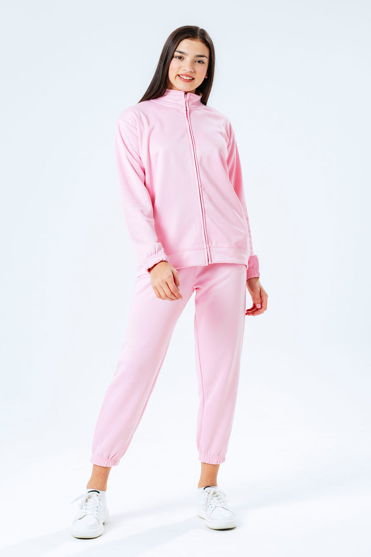Hype Pink Essential Kids Trackuit