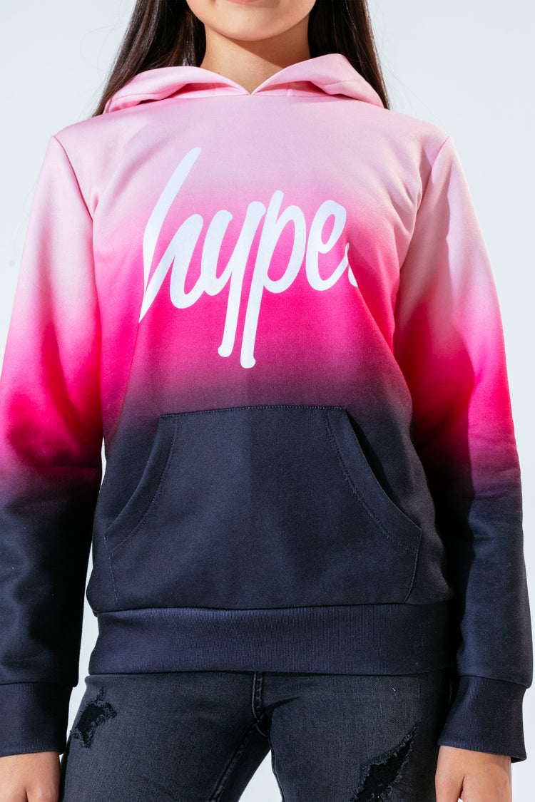 Hype Pink Fade Kids Pullover Hoodie