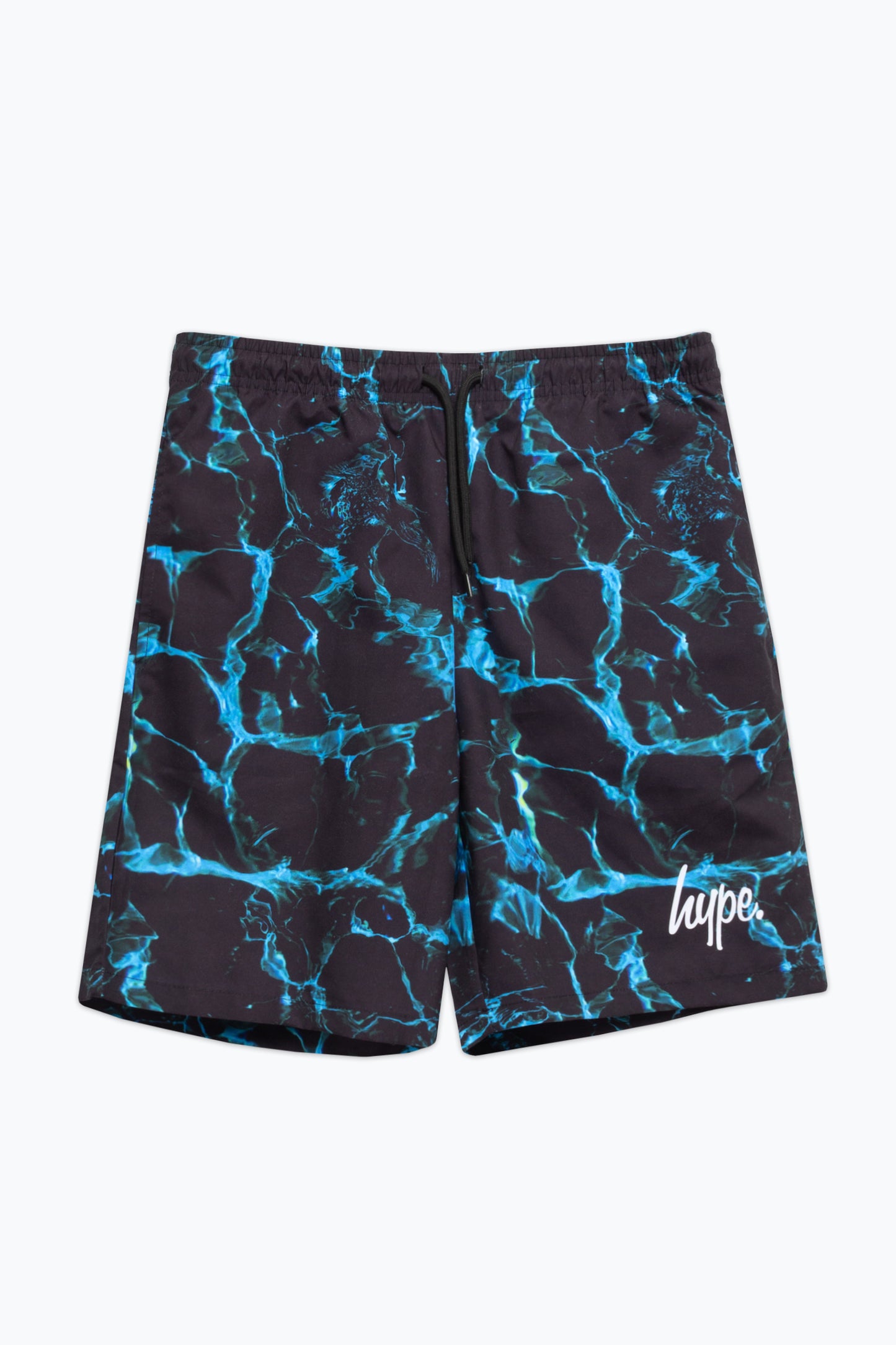 Hype Boys Black X-Ray Pool Mini Script Swim Shorts