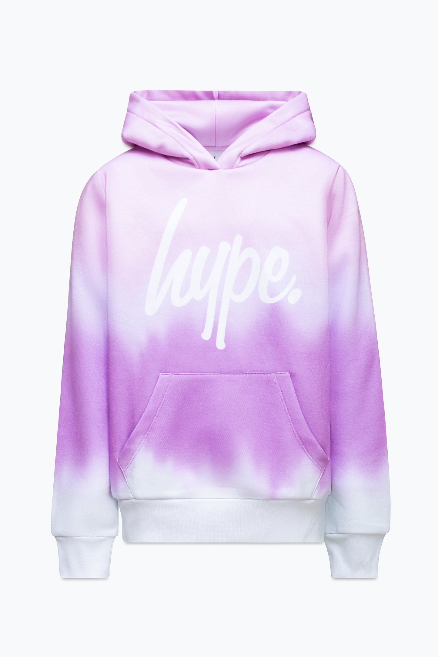 Hype Girls Ombre Pink Blur Script Hoodie