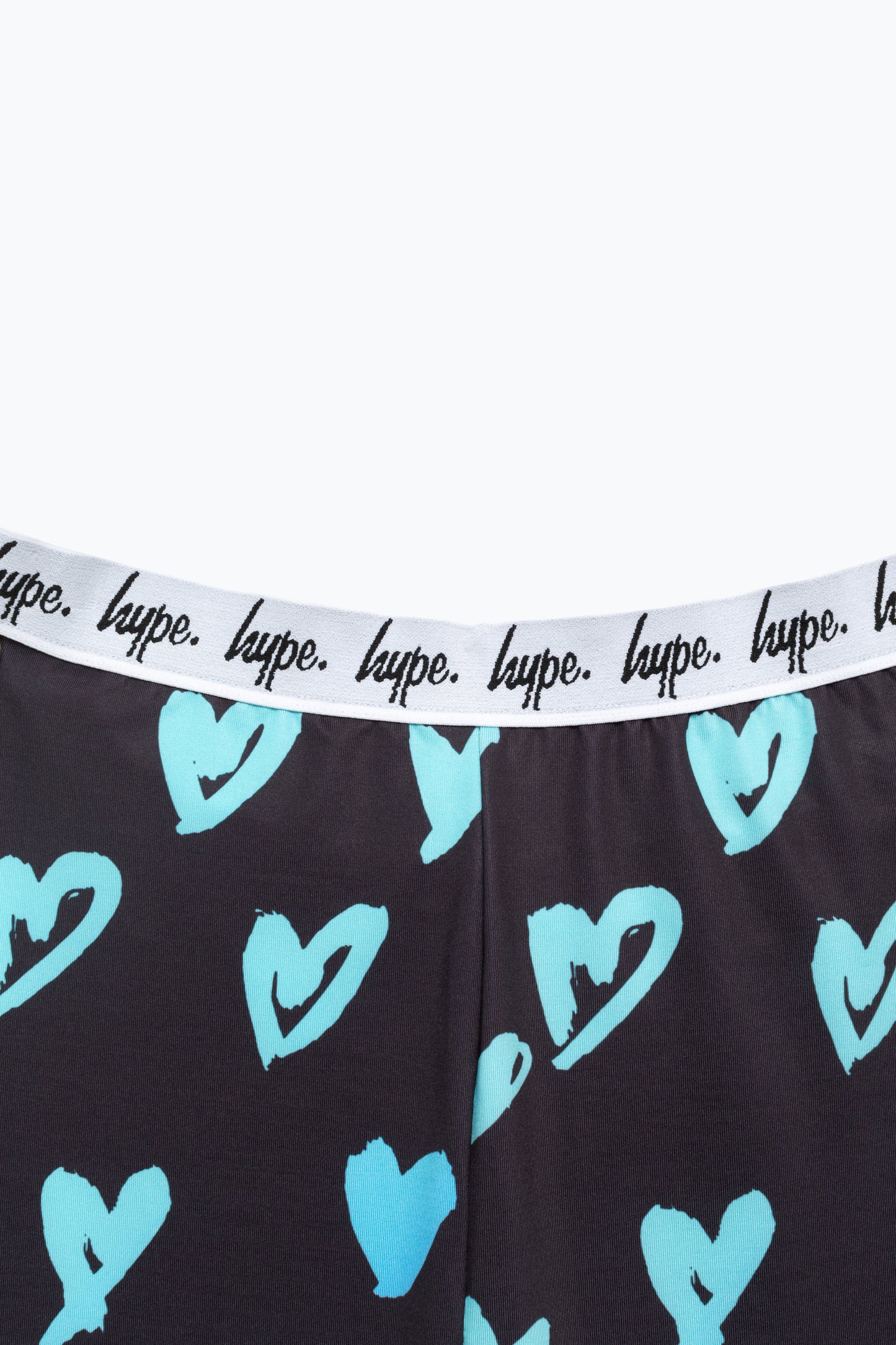 Hype Girls Scribble Heart Pink Script Leggings