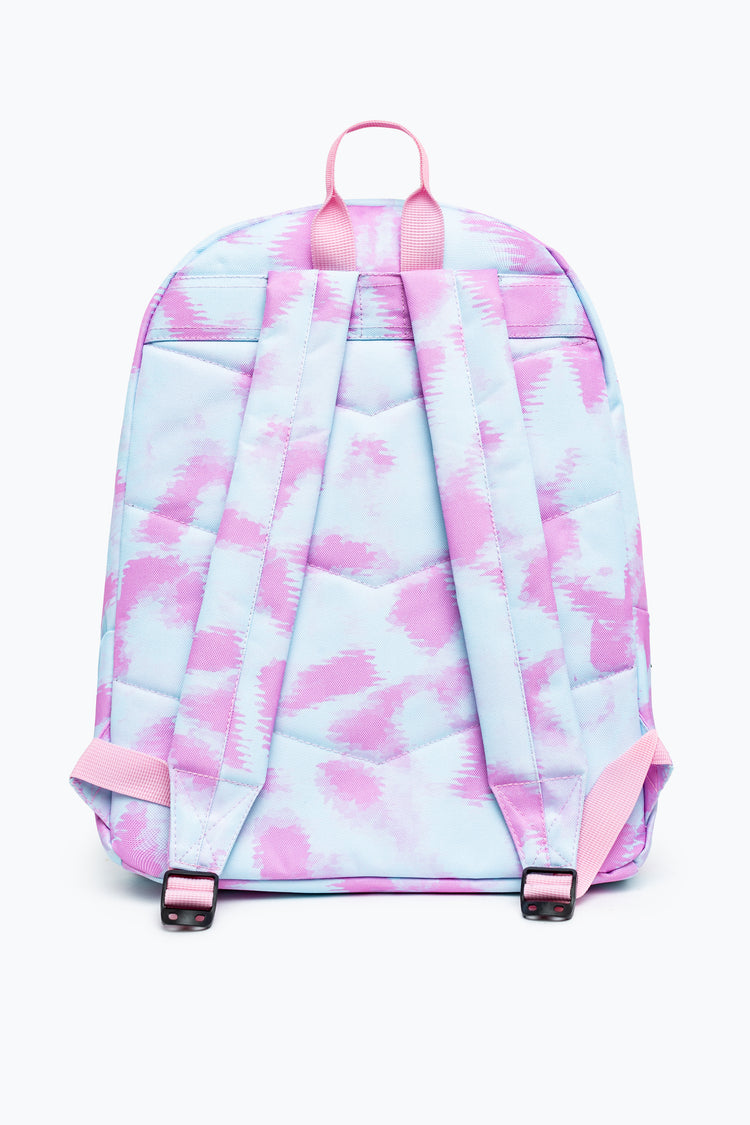 HYPE UNISEX SPLODGE TIE DYE BLUE AND LILAC CREST BACKPACK