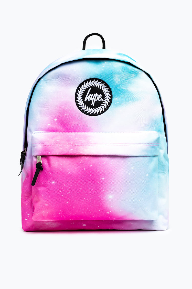 HYPE UNISEX PINK PASTEL FADE SCRIPT BACKPACK