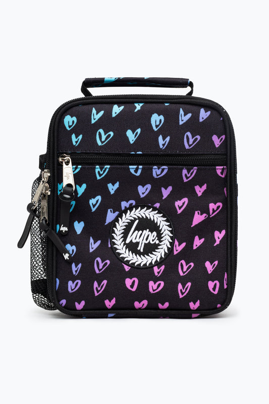 Hype Scribble Heart Pink Crest Lunchbox