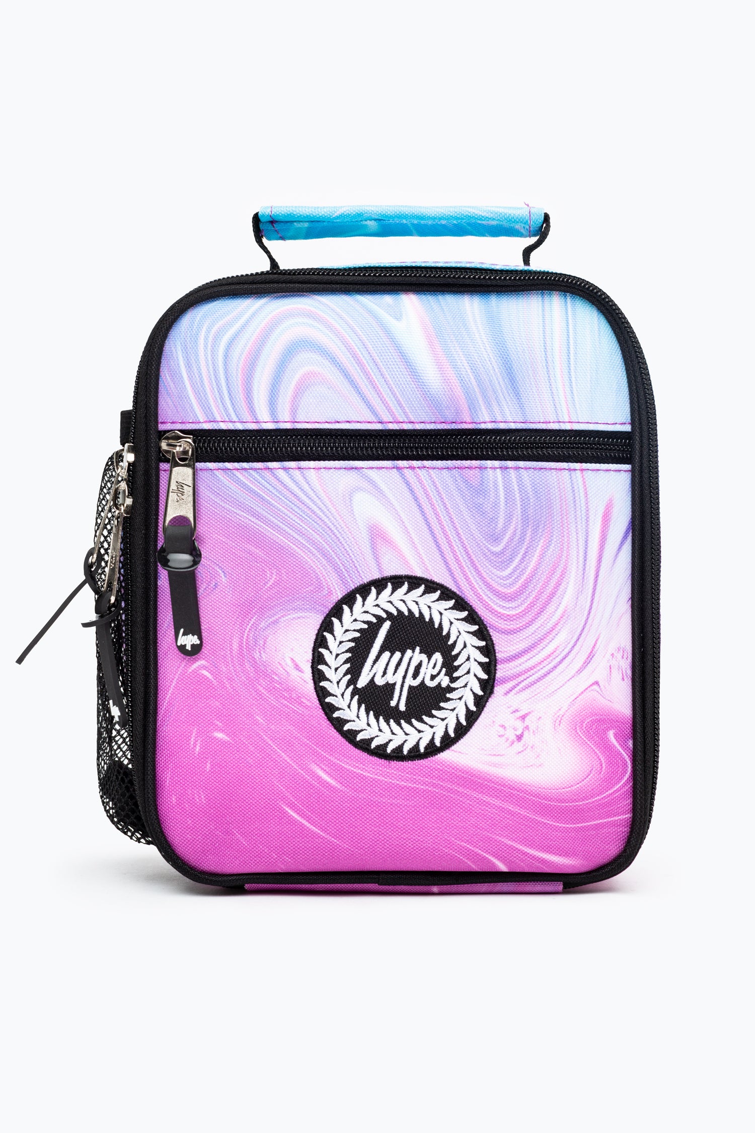 HYPE UNISEX TEAL PURPLE MARBLE CREST LUNCHBOX