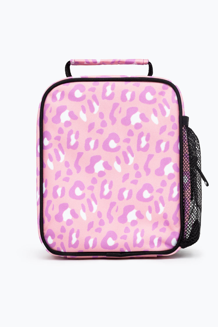 HYPE UNISEX PINK TONE ON TONE LEOPARD CREST LUNCHBOX
