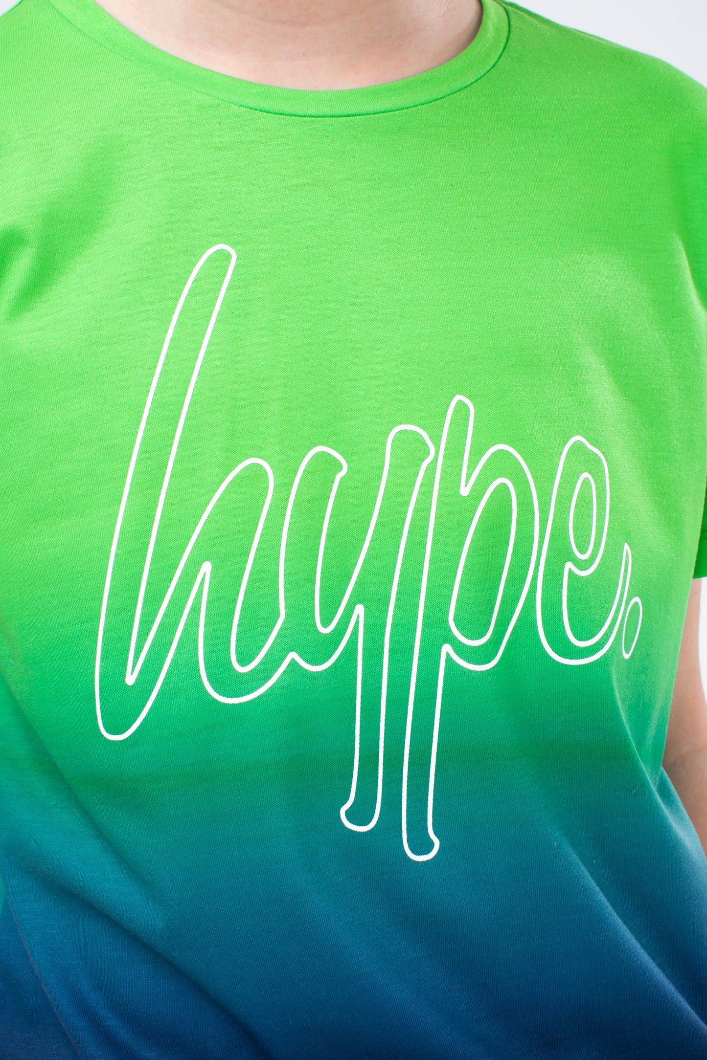 Hype Boys Green Lime Script T-Shirt