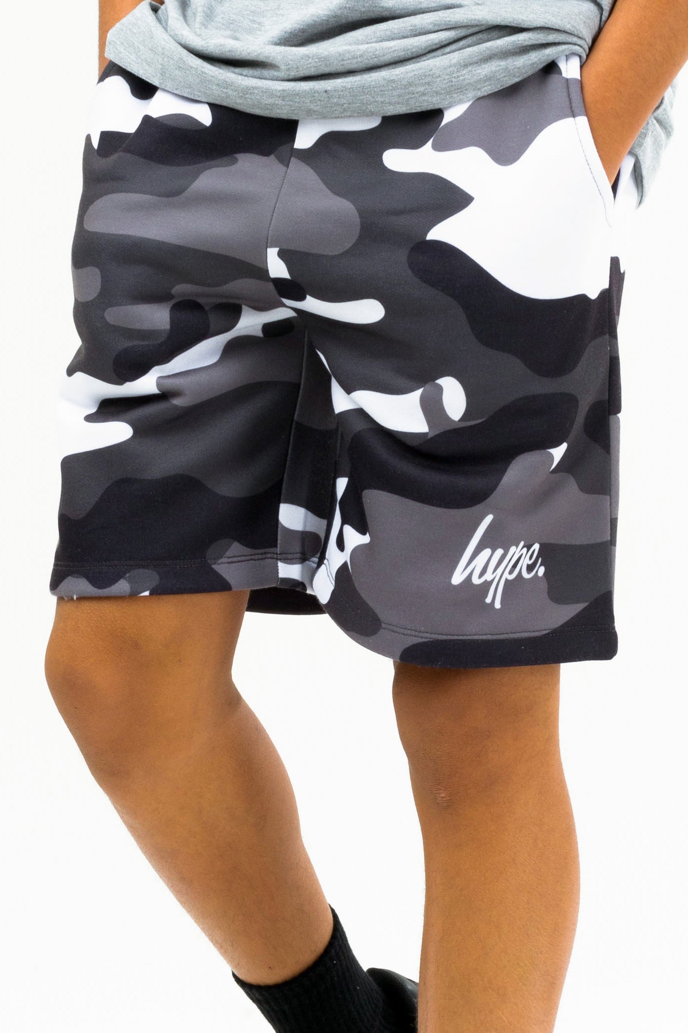 Hype Boys Multi Camo Script Short 3 Pack