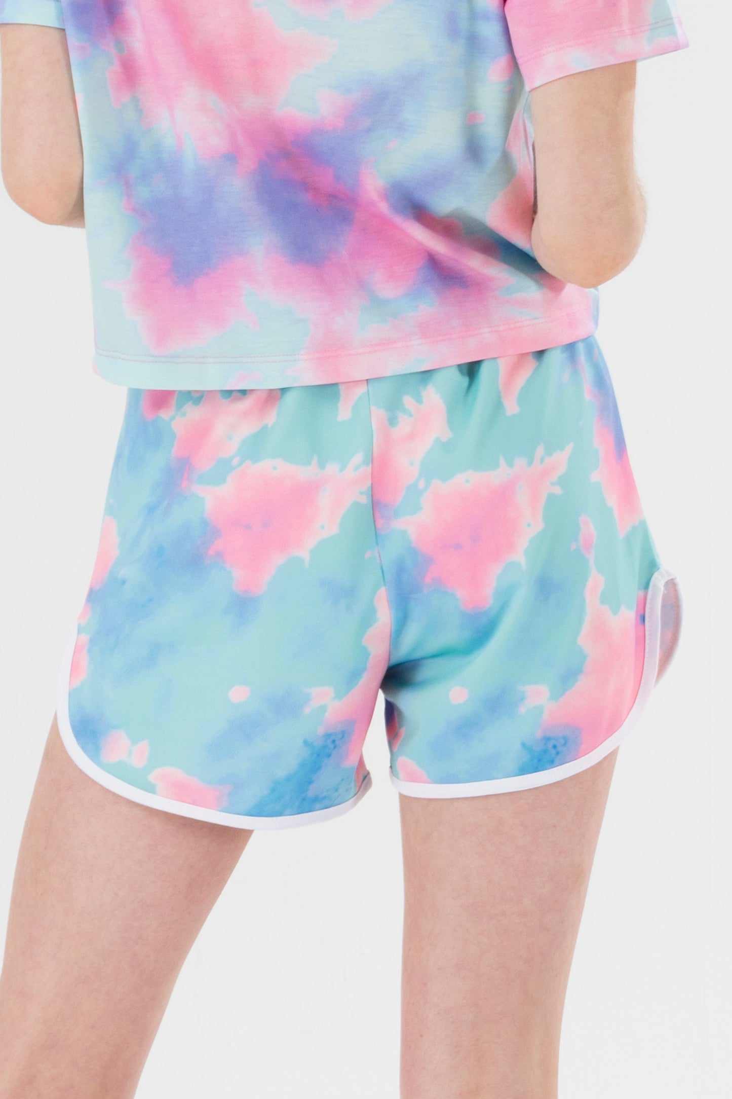 Hype Girls Multi Dream Smudge Script Running Shorts