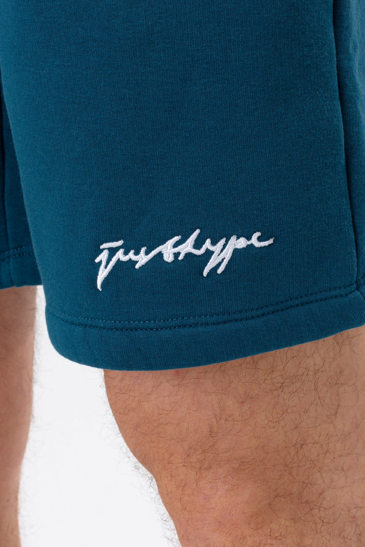 HYPE MENS TEAL FADE SCRIBBLE SHORTS