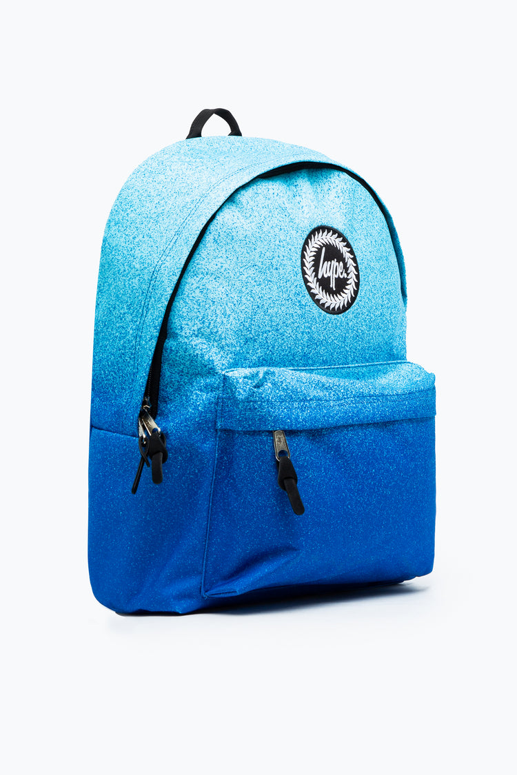 HYPE UNISEX BLUE SPECKLE FADE CREST BACKPACK