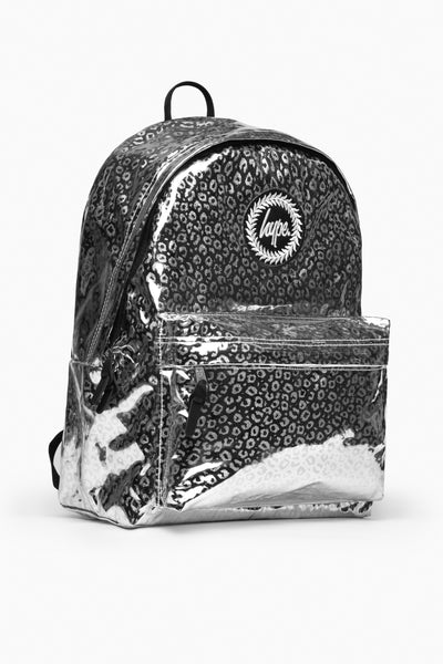  Hype Holographic Backpack (One Size) (Dark Pink/Silver)
