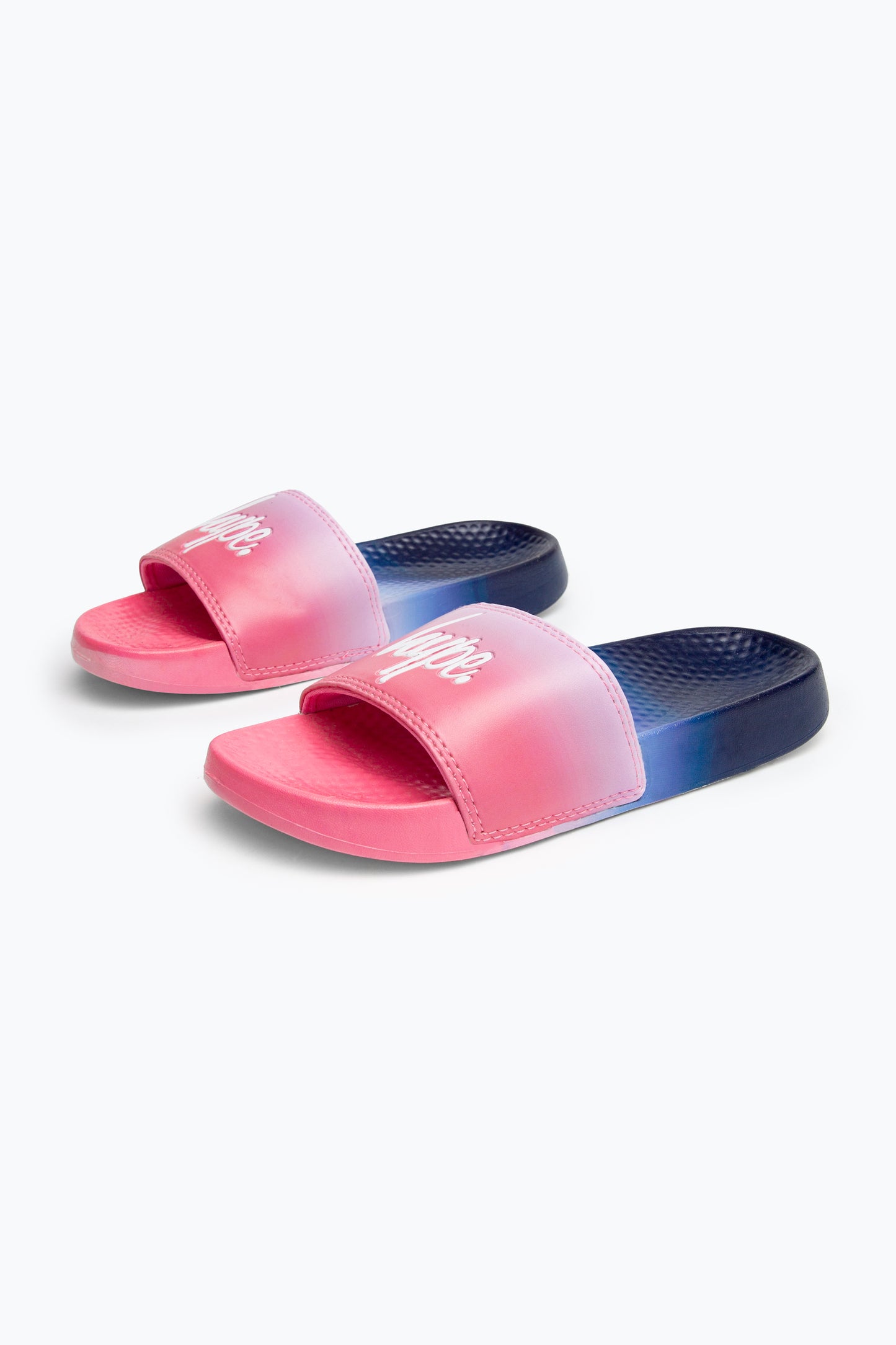 Hype Kids Unisex Multi Dark Berry Fade Script Sliders